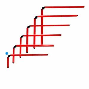 다우리 허들바 허들 막대 접이식 미니 점프바 22cm 1p