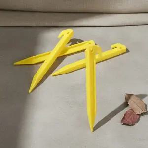 캠핑 텐트 타프 고정용 가벼운 강화 플라스틱 단조팩 23cm 4p 세트