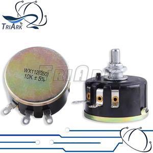 WX112 WX050 5W 단일 원형 권선 전위차계(050) 100R 220R 1K 2K2 4K7 22K 33K 47K 옴