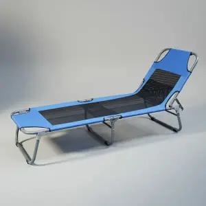 3단 각도조절 캠핑 야전침대 튼튼한 휴대용 낚시 간이침대 망사형