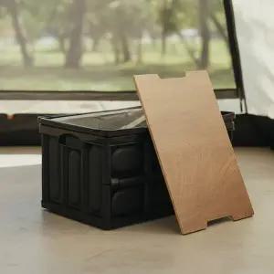 55L 접이식 캠핑 폴딩박스 블랙 자동차 트렁크 정리함 수납함