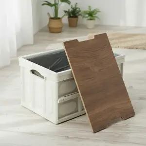 55L 아이보리 캠핑 폴딩박스 테이블 접이식 수납함 박스