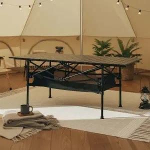 알루미늄 롤테이블 118x55cm 캠핑 차박 접이식 휴대용 상판 테이블