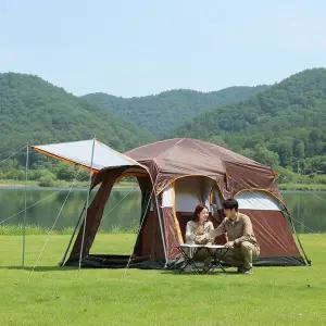 대형 거실형 텐트 가족용 리빙쉘 쉘터 캠핑 타프일체형