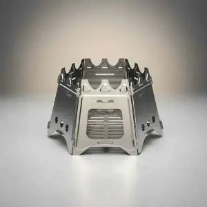 휴대용 접이식 화목난로 30.5x18cm 캠핑 불멍 화로대 조립식