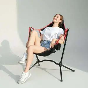 초경량 접이식 스윙 캠핑체어 7075 알루미늄 낚시 의자 160kg