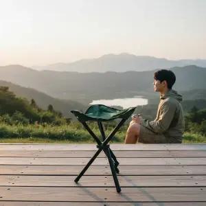 휴대용 접이식 삼각 의자 대형 캠핑 낚시용 경량 폴딩 체어
