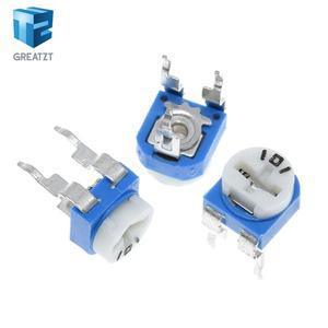 10pcs Rm065 100 200 500 1k 2k 5k 1m 옴 트리머 전위차계 가변 저항