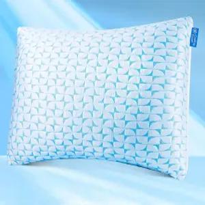 큐툴 회사 베개 파쇄 메모리 폼 뜨거운 수면을 위한 쿨링 옆구리 배 조절식 침대 세탁 가능한 커버