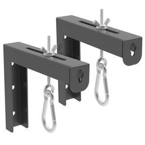 검정색 범용 프로젝터 스크린 L-브래킷 벽걸이 마운트 6인치 후크 수동으로 조정 가능한 확장,