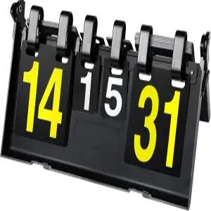 TOPOKO 스코어보드 스코어키퍼 플립퍼 실내외 스포츠용 휴대용 최대 31개까지 뒤집힘