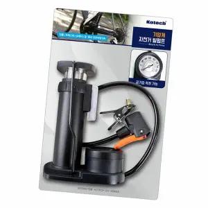 코텍 기압계 자전거 발펌프 1P 타이어 바퀴 튜브 바람주입기 에어펌프