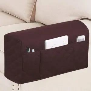 의자용 터쿼이즈 방수 팔걸이 커버 2팩과 소파용 사이드 포켓 미끄럼 방지 가구 보호대 세척 가능한 슬립