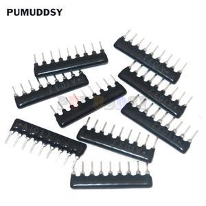 제외 네트워크 저항 어레이 DIP 100 220 330 470 510 680, 1K 1.2K 2K 3.3K 4.7K 옴, 5 핀 9 핀, 개