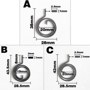 문  봄 28mm 편평한 철사 자물쇠 손잡이 코일
