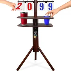 Swooc Games 콘홀 스코어키퍼 및 기타 야드 게임 내후성 음료 홀더 병따개와 마그네틱 캡 캐치가 포함된