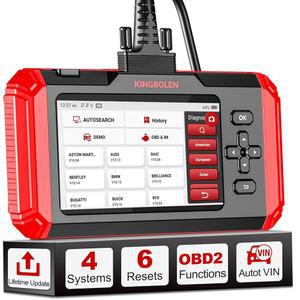 킹볼렌 S500 OBD2 스캐너 FCA 스캔 진단 도구의 있는 오토모트리즈 리셋 엔진 SAS SRS 리더 스로틀 오토오트 브레이크 자동차 코드 6회 오일 기능이 ABS