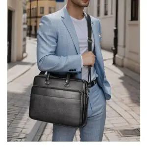 포뇨2 남자 숄더백 멀티 대용량 가벼운 가죽 커뮤터 고퀄 어깨 컴퓨터 가방 OPH5