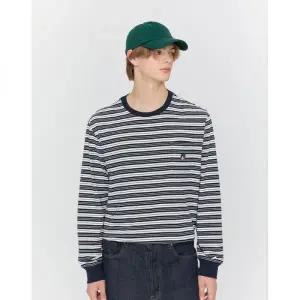 피즈 25FW SPTS5F902N2 시즌오프 HAZZYS PHIZ 네이비 스트라이프 롱슬리브1222528