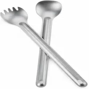 티타늄 롱핸들 스팍 및 스푼 캠핑 도구