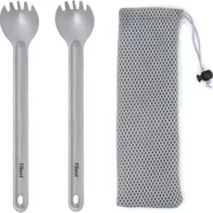 티타늄 스포크 8.7인치 길이의 손잡이 배낭 여행용 및 스푼 하이킹 초경량 캠핑 도구