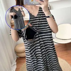 쌍문상회 반팔수유복 여름 시원한 산후 외출 원피스