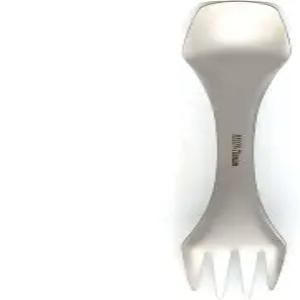 RISON 티타늄 3-in-1 스팍-포크-나이프 배낭여행 캠핑 야외용 경량 멀티툴