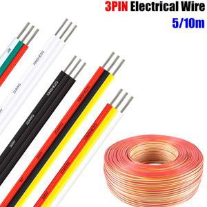 3핀 LED 케이블 연장선 22 20 18AWG 주석 도금 구리 PVC 유연 전선 5050 3528 WS2811 스트립 조명용