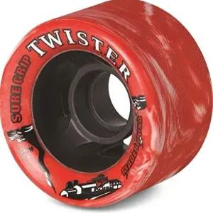 슈어그립 트위스터 롤러 스케이트 휠 - 빨간색/흰색