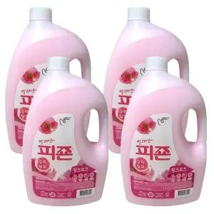 피죤 섬유유연제 3100ml 4개 핑크로즈