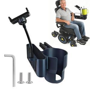 퍼모빌 파워 휠체어용 컵 홀더, 유니 트랙 암레스트가 있는 3-in-1 M300, M3, M1, F3, F5, K300 Ps 장착