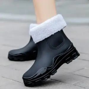 [옷자락]여성 방수 겨울 부츠 퍼안감 장화