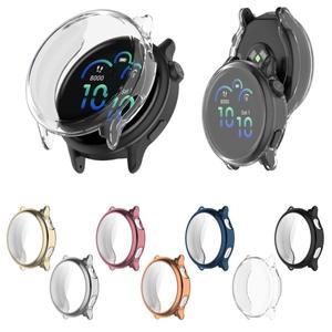 가민 호환 비보액티브 5 6용 반짝이는 케이스 TPU 커버 스크린 보호기 스마트 호환워치