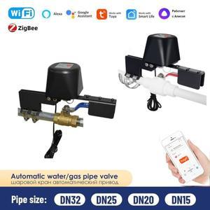 Tuya WiFi Zigbee 자동 가스 온수기 밸브 컨트롤러 스마트 홈 원격 제어 조작기 Alexa Google 홈과 함께 작