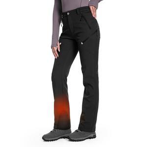 힐 여성용 플리스 안감 하이킹 팬츠 스노우 스키 방수 소프트쉘 단열 5포켓