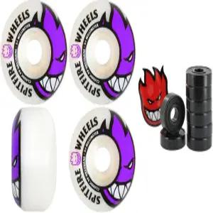 스핏파이어 스케이트보드 휠 54mm 빅헤드 퍼플 베어링