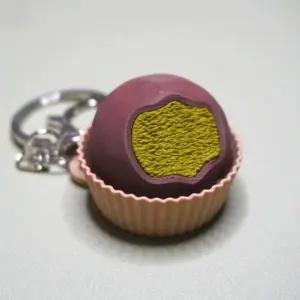 [패션] 두쫀쿠 키캡 키링 클리커 클릭 키보드 자동차 가방 인형 키홀더 남자 여자 선물