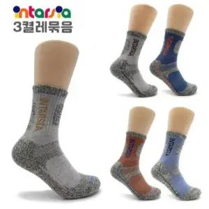 [패션] 인따르시아 남성용 배색 스포츠양말 랜덤 3켤레 ELY2060-3