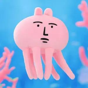 [패션] 진지한 문어 키링 웃긴 친구 생일 여자 남자 우정 쓸모없는 선물 낙지 오징어