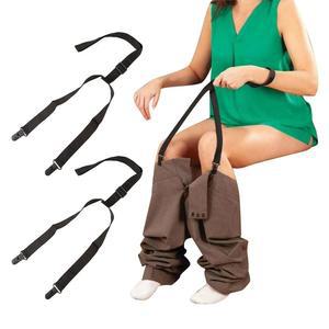 노인용 PCS 보조 장치 2종, 장애 도구, 리처 클립 및 풀 드레싱 도구 - 금속 클립, 일상 생활을 위한 핸디캡 액세서리, 27-41인치 조절 가능한 스틱