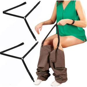 장애인을 위한 2PCS 보조 장치, 노인용 드레싱 도구, 클립 및 풀 장애 장애인 임산부 부상 바지 도우미