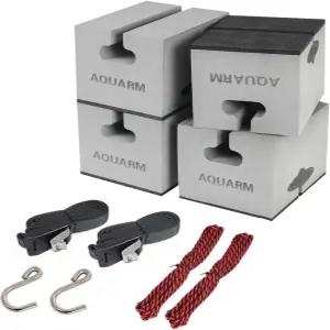 루프 소프트 표준 교체용 카누 캐리어 키트 폼 블록 타이다운이 있는 상단 랙 패드 6인치