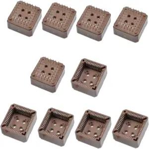오이야가이 10Pcs PLCC44 IC 소켓 44핀 전자 수리 및 PCB용 홀 마운트 어댑터 삽입