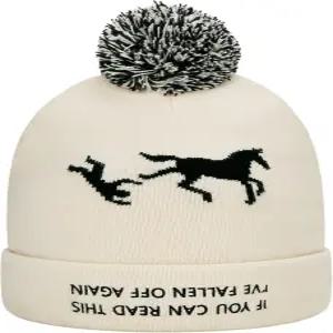 여성용 말 액세서리를 위한 재미있는 밥블 비니 모자 선물 카우걸 승마 크리스마스 개그