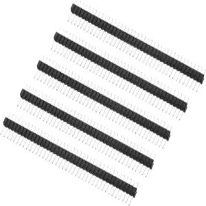 PATIKIL DIP 핀 헤더 싱글 로우 40P 1.27mm 피치 골드 도금 5인용 PCB 팩