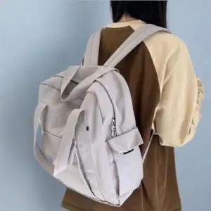 [옷자락]여자 캐주얼 캔버스 입학 투웨이 백팩 가방