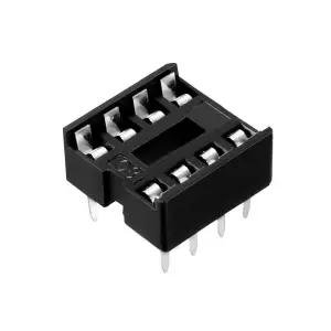 uxcell 20pcs DIP IC 칩 소켓 어댑터 솔더 타입 2.54mm 피치 듀얼 로우 8 플랫 핀