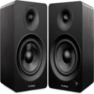 플루언스 Ai61 전원 2.0 스테레오 책장 스피커 6.5인치 드라이버 턴테이블 TV PC 및 블루투스 5 무선 음악