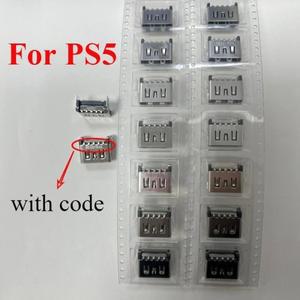 소니호환 호환호환 PlayStation 5 콘솔 용 PS5 HDMI 호환 포트 소켓 인터페이스 커넥터 코드가 포함 된 20p