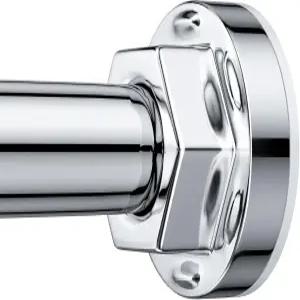 샤워 커튼봉 27-79인치 조절식 텐션 드릴링 미끄럼 방지 욕실 주방 옷장 창문용 스프링 - 실버